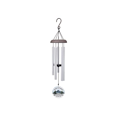 Carson Home 61115 Mountains Picture Perfect Chime, 30-inch Length, Aluminum, Industrial Cord and Adjustable Striker