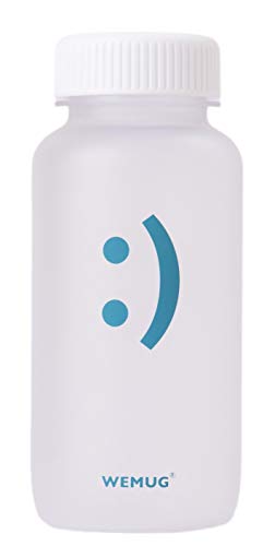 WEMUG Smile Water Bottle :), 550 ml, made from High Quality BPA-Free Tritan Plastic