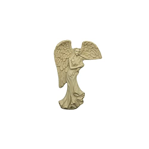 Comfy Hour Faith and Hope Collection Praying Corner Angel Looking to The Right Figurine, Home Decoration, Polyresin, Beige