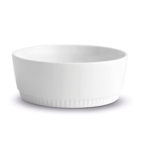 Pillivuyt France, Toulouse Round Porcelain Bowl, 5.5 Inches Diameter, Oven-Microwave-Freezer, 16 Ounces, White, 5.5 Diameter
