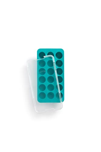 L√©ku√© Round Ice Cube Tray, Turquoise