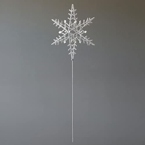 Park Hill Collection Holiday Splendor Glass Beaded & Gem Snowflake Tree Topper