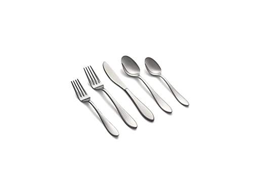 CAMBRIDGE Silversmiths Delia Mirror 20-Piece Flatware Set, Service for 4