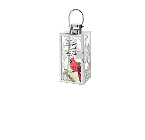 Carson 57473 Light Remains Chrome Art Lantern, 12-inch High