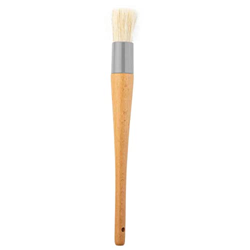 Tablecraft 11076 Round Pastry Basting Brush, Wood, 11.5-inch Length