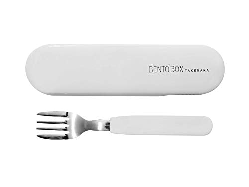 Fork and Case, Eco-Friendly Lunch Accessory, Made in Japan, Takenaka Bento box (Coconut White)