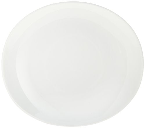 Pillivuyt Eden 9-Inch by 8-Inch Oval Porcelain Salad/Snack Plate