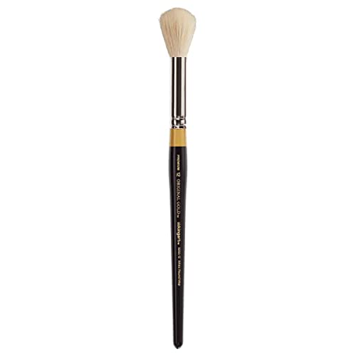 KINGART Original Gold Specialty 9265 Series, Round Mop Artist Brush, Super-Soft Natural (12)