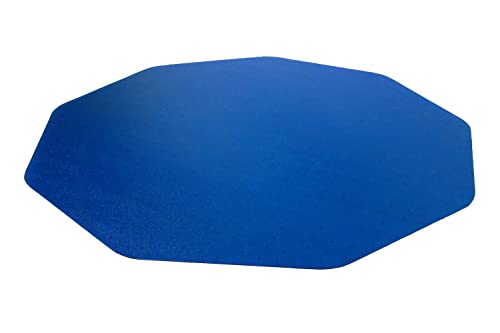 Floortex Cleartex 9Mat Ultimat Chair Mat for Low/Medium Pile Carpets to 1/2", 38" x 39", Cobalt Blue (FC111001009RBL)