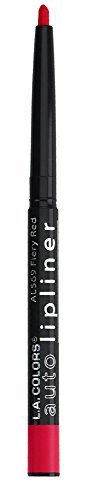 L.A. Girl Colors Automatic Lipliner Pencil, Fiery Red, 0.009 Ounce