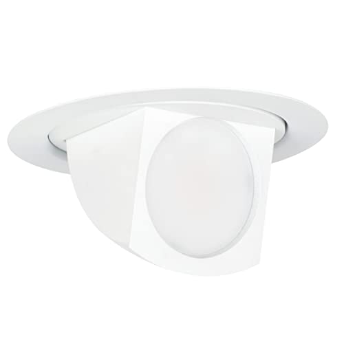 Feit Electric 4 inch Adjustable Scoop Recessed LED Downlight - 5000K Daylight - Dimmable - 65W Equivalent - 45 Year Life - 720 Lumen - High CRI
