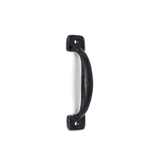 Abbott Collection  27-IRONAGE-424 Sm Classic Pull Handle-Blk-5"W, 5 inches W, Black