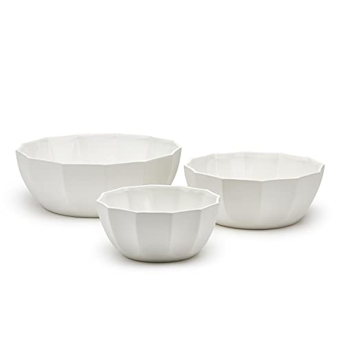 Two's Company The Octagonal Bowl Set of 3 (Food Safe) - Ceramic