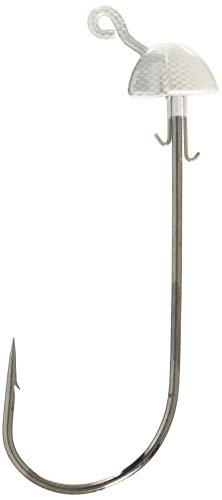 Jenko Fishing Long Shank Swim Bait Head, White, 1/2 oz
