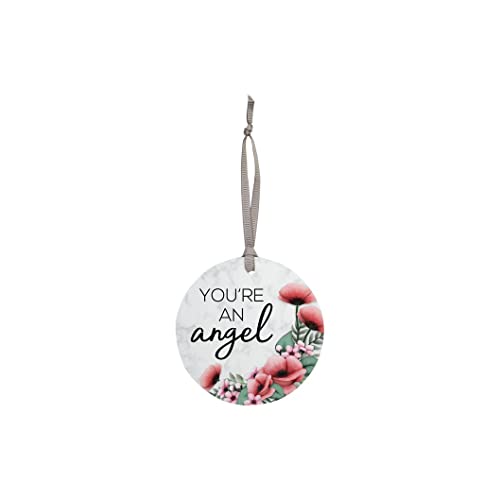 Carson Home Wood Ornament, 3.5-inch Diameter (Angel)