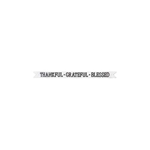 Ganz CB173851 Enamel Thankful, Grateful, Blessed Banner Wall Decor, 44-inch Width, Metal