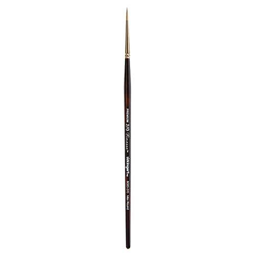 KINGART Finesse 8020 Ultra Round Series Kolinsky Sable Synthetic Blend Premium Watercolor Artist Brushes (4)