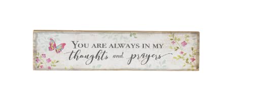 Ganz Shelfsitter - You are always in my thoughts and prayers, 5.5-inch Height, Pine Wood