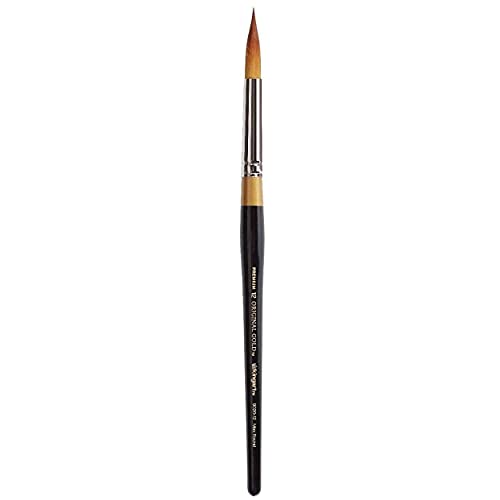 KingArt Original Gold 9020 Series , Premium Artist Brush, Golden TAKLON MAX Round-Size: 12