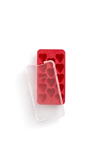 L‚àö¬©ku‚àö¬© Heart Ice Cube Tray, Red