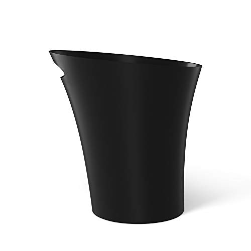 Umbra Skinny Trash Can ‚Äö√Ñ√¨ Sleek & Stylish Bathroom Trash Can, Small Garbage Can Wastebasket for Narrow Spaces at Home or Office, 2 Gallon Capacity, Black