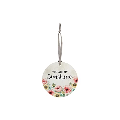 Carson Home Wood Ornament, 3.5-inch Diameter (Sunshine)