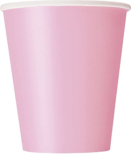 Unique Industries Party Tableware, 14ct, Light Pink