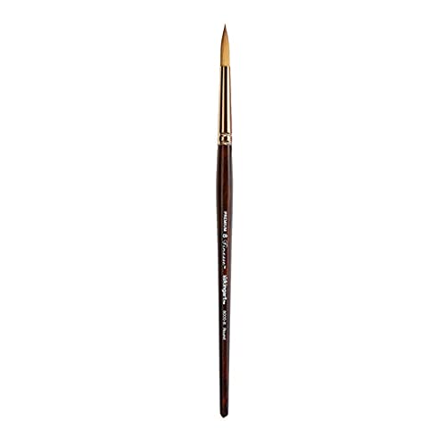 KINGART Finesse 8000 Round Series Kolinsky Sable Synthetic Blend Premium Watercolor Artist Brushes (8)