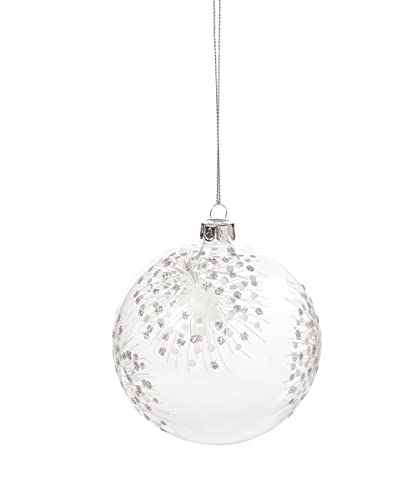 Giftcraft 684004 Christmas Ball Ornament, 3.94-inch Diameter, Glass