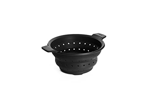 Frieling Woll Concept Plus Multi-Function Collapsible Silicone Steamer & Colander Insert, 9-1/2", Gray