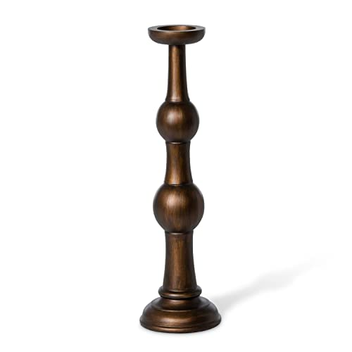 Park Hill Collection Manor Manor Hearth Wood Candle Holder, Large