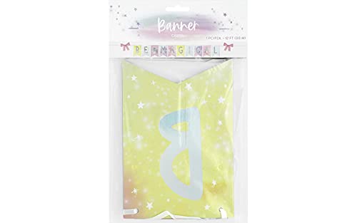 Amscan 120829 Enchanted Unicorn Cardboard Banner