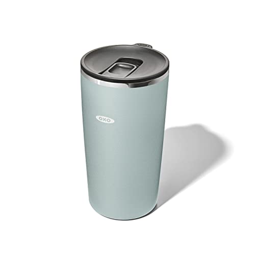 OXO STRV 16 OZ INSULATED TUMBLER WITH EASY-CLOSE LID - SLATE