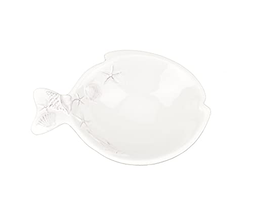 Blue Sky Clayworks 20749 Laguna Coastal Fish Bowl, White