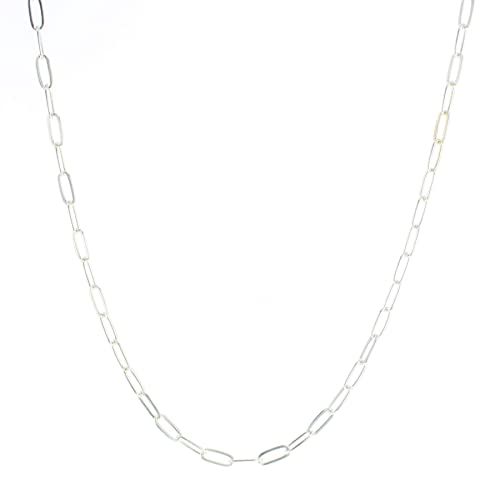Lotus Jewelry Studio Glossy Chain Necklace (Silver)