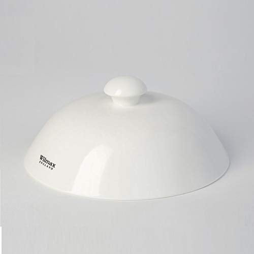Wilmax White Porcelain Set Of Lid For Main Course (8" / Set Of 4) | Dishwasher Safe, Easy To Clean | Fine, English Porcelain | Wl-996009/A