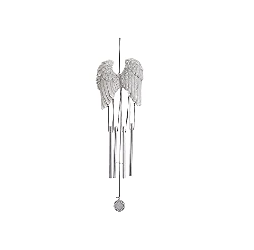 Napco Resin Angel Wings Wind Chime, 11.5"