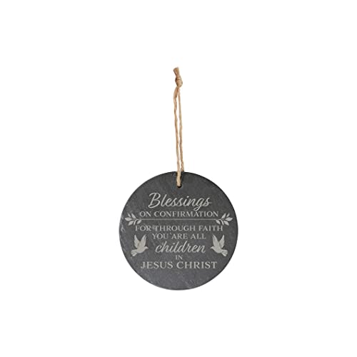 Carson Home Slate Ornament, 4-inich Diameter (Confirmation)