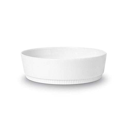 Pillivuyt France, Toulouse Medium Round Gratin Baker/Casserole, 7.75 Inches Diameter, Oven-Microwave-Freezer, 1 Qt,White