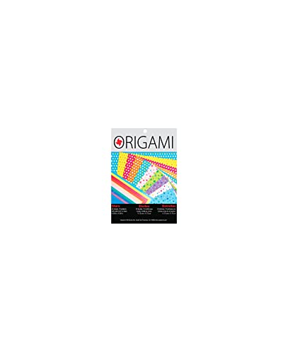 Yasutomo Origami Stars Pattern With Solid Color On Back,10 Patterns, 20 Sheets, 4.63-Inch Length