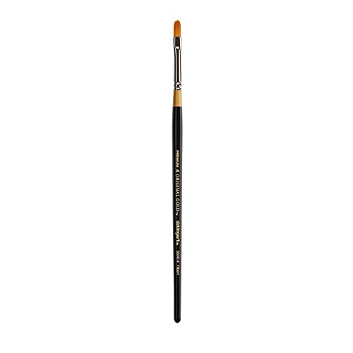 KingArt Original Gold 9500 Series , Premium Artist Brush, Golden TAKLON Filbert-Size: 4, 4