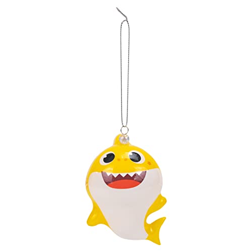 Kurt Adler Adler Smiling Yellow Baby Shark 3.5 inch Styrofoam Hanging Christmas Ornament