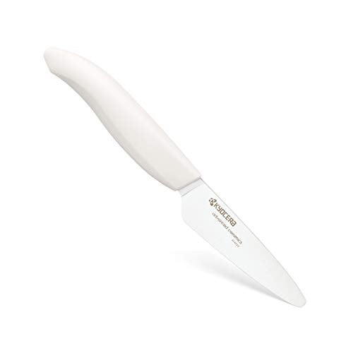 Kyocera Advanced Ceramic Revolution Series 3-inch Paring Knife, White Handle, White Blade