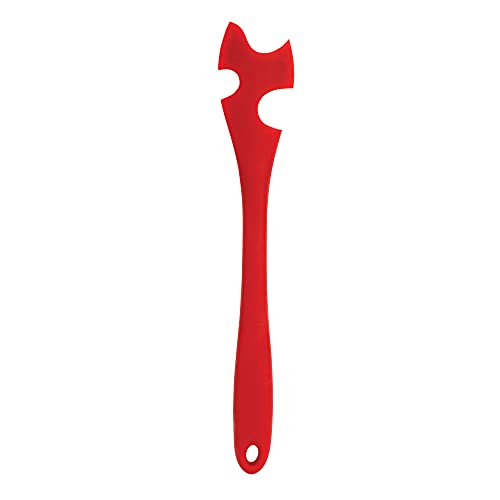 HIC Harold Import Co. 43847 HIC Oven Rack Jack, Non-Stick Silicone, 10.43 x 1.7-inches, Red