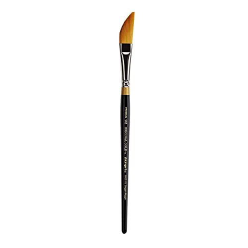 KingArt Original Gold 9800 Series , Premium Artist Brush, Golden TAKLON Dagger-Size: 1/2