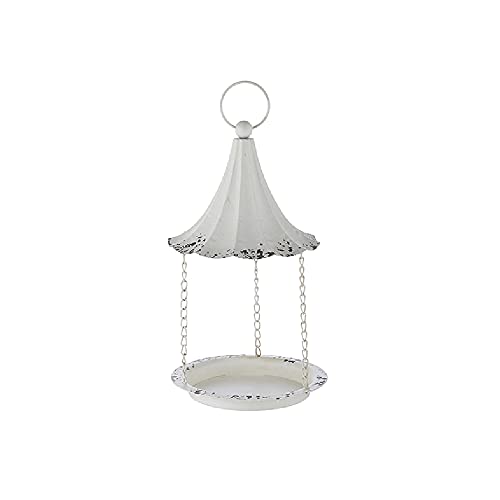 RAZ Imports 4228862 Distressed Finish Bird Feeder, 16.75-inch Height, Iron
