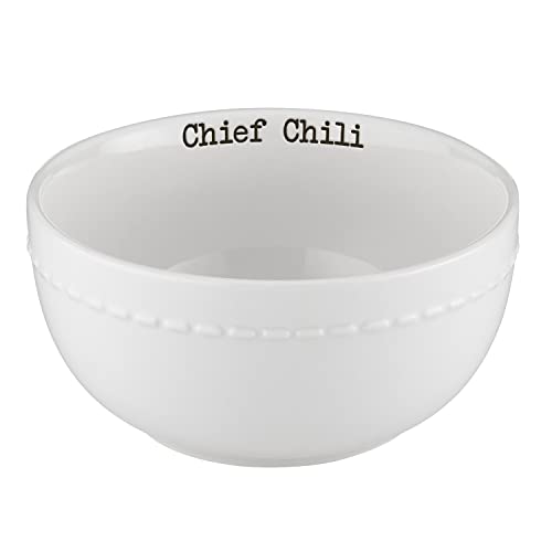 47th & Main Football Themed Ceramic Serveware, 5.5"L x 3.25"W x 2.75"H, Chiefs