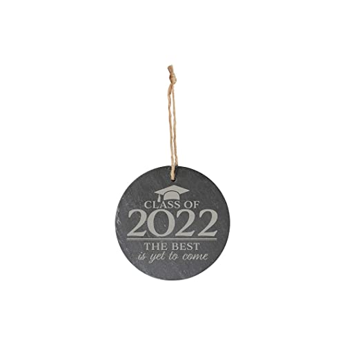 Carson Home Slate Ornament, 4-inich Diameter (Class of 2022)