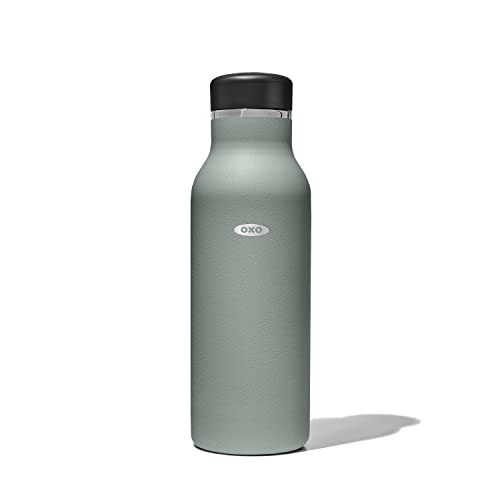OXO Insulated Water Bottle, 16 oz, Jade