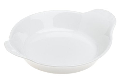 Pillivuyt 5 Inch Round Eared Dish, White